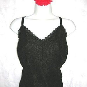 Ashley Nell Tipton for Boutique Women Black Lace Cami/Bralet Crop Tank 3X NWT
